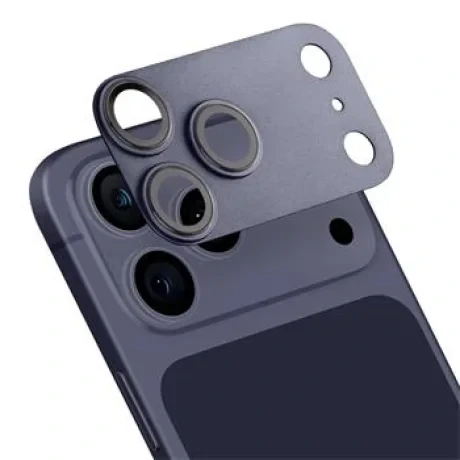 Protectie lentile camera OBAL:ME Camera Island pentru Apple iPhone 17 Pro Max - Albastru inchis (Deep Blue)