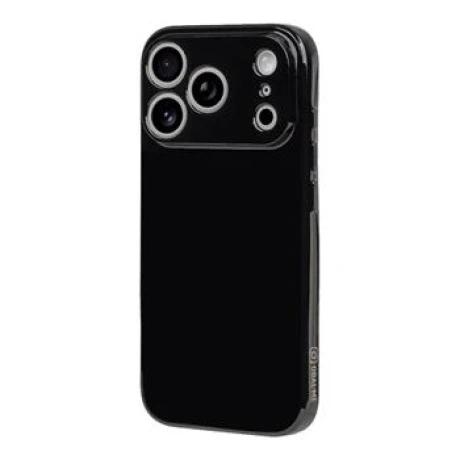 Husa OBAL:ME Glossy pentru Apple iPhone 18 Pro - Negru