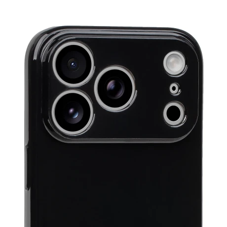 Husa OBAL:ME Glossy pentru Apple iPhone 18 Pro - Negru