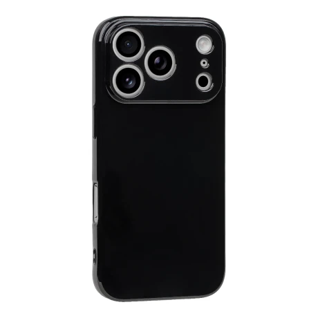 Husa OBAL:ME Glossy pentru Apple iPhone 18 Pro - Negru