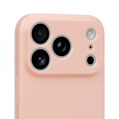 Husa OBAL:ME Glossy pentru Apple iPhone 18 Pro - Roz pudrat