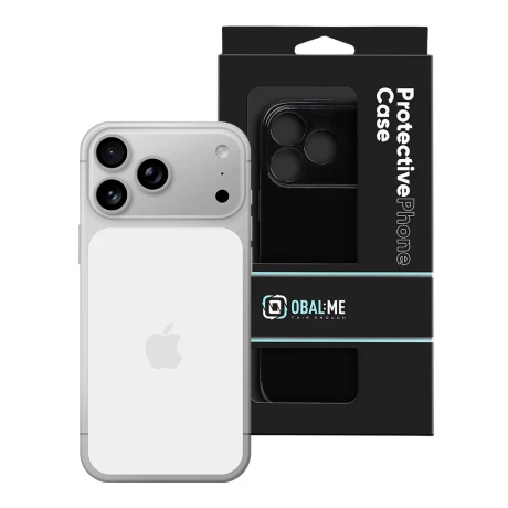 Husa OBAL:ME Glossy pentru Apple iPhone 18 Pro Max - Negru