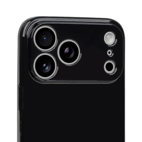 Husa OBAL:ME Glossy pentru Apple iPhone 18 Pro Max - Negru