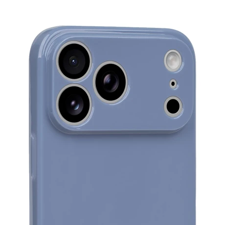 Husa OBAL:ME Glossy pentru Apple iPhone 18 Pro Max - Albastru lavanda