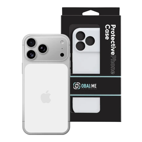 Husa OBAL:ME Glossy pentru Apple iPhone 18 Pro Max - Alb