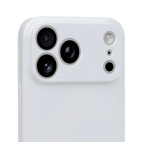 Husa OBAL:ME Glossy pentru Apple iPhone 18 Pro Max - Alb