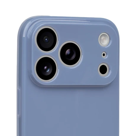 Husa OBAL:ME Glossy pentru Apple iPhone 18 Pro - Albastru lavanda