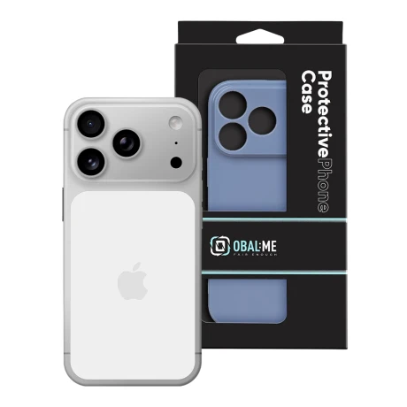 Husa OBAL:ME Glossy pentru Apple iPhone 18 Pro - Albastru lavanda