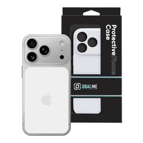 Husa OBAL:ME Glossy pentru Apple iPhone 18 Pro - Alb