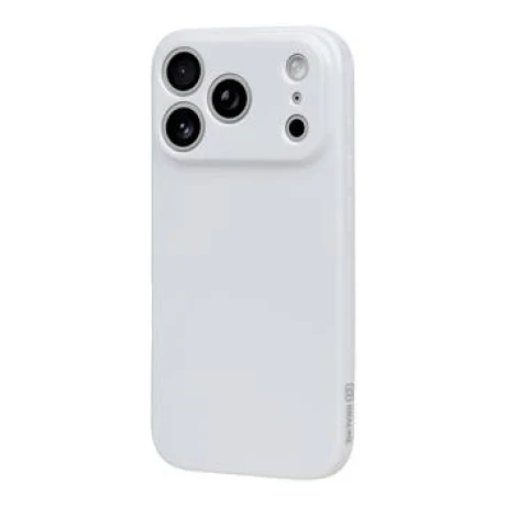 Husa OBAL:ME Glossy pentru Apple iPhone 18 Pro - Alb