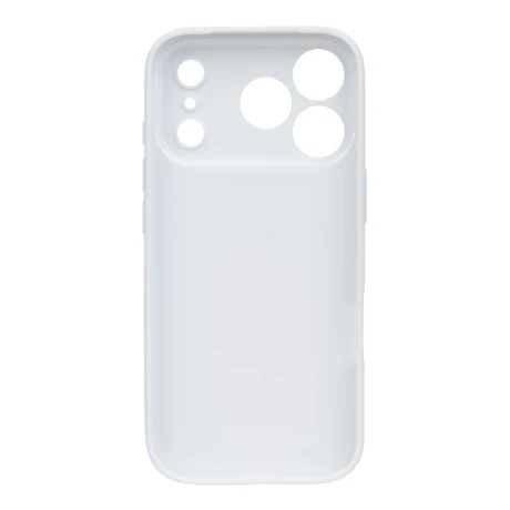 Husa OBAL:ME Glossy pentru Apple iPhone 18 Pro - Alb