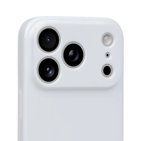 Husa OBAL:ME Glossy pentru Apple iPhone 18 Pro - Alb