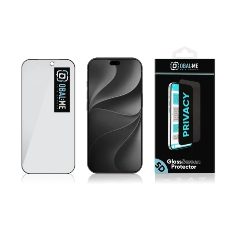 Folie sticla securizata OBAL:ME Privacy 5D pentru Apple iPhone 18 Pro - Negru
