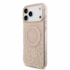 Guess IML Flowers Allover Strap MagSafe Zadni Kryt pro iPhone 18 Pro Max Pink