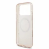 Guess IML Flowers Allover Strap MagSafe Zadni Kryt pro iPhone 18 Pro Max Pink