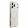 Guess IML Flowers Allover Strap MagSafe Zadni Kryt pro iPhone 18 Pro Max White