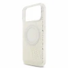 Guess IML Flowers Allover Strap MagSafe Zadni Kryt pro iPhone 18 Pro Max White
