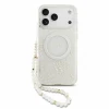 Guess IML Flowers Allover Strap MagSafe Zadni Kryt pro iPhone 18 Pro Max White