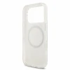 Guess IML Flowers Allover Strap MagSafe Zadni Kryt pro iPhone 18 Pro White