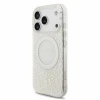 Guess IML Flowers Allover Strap MagSafe Zadni Kryt pro iPhone 18 Pro White