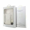 Guess IML Flowers Allover Strap MagSafe Zadni Kryt pro iPhone 18 Pro White