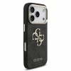 Guess PU 4G Metal Logo Strap Zadni Kryt pro iPhone 18 Pro Black