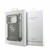 Guess PU 4G Metal Logo Strap Zadni Kryt pro iPhone 18 Pro Black