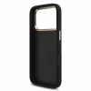 Guess PU 4G Metal Logo Strap Zadni Kryt pro iPhone 18 Pro Black
