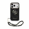 Guess PU 4G Metal Logo Strap Zadni Kryt pro iPhone 18 Pro Black