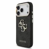 Guess PU 4G Metal Logo Strap Zadni Kryt pro iPhone 18 Pro Black