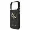 Guess PU 4G Metal Logo Strap Zadni Kryt pro iPhone 18 Pro Black