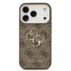 Guess PU 4G Metal Logo Strap Zadni Kryt pro iPhone 18 Pro Brown