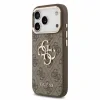 Guess PU 4G Metal Logo Strap Zadni Kryt pro iPhone 18 Pro Brown