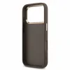 Guess PU 4G Metal Logo Strap Zadni Kryt pro iPhone 18 Pro Brown