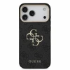 Guess PU 4G Metal Logo Strap Zadni Kryt pro iPhone 18 Pro Max Black