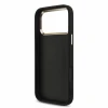 Guess PU 4G Metal Logo Strap Zadni Kryt pro iPhone 18 Pro Max Black