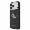 Guess PU 4G Metal Logo Strap Zadni Kryt pro iPhone 18 Pro Max Black