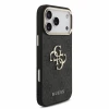 Guess PU 4G Metal Logo Strap Zadni Kryt pro iPhone 18 Pro Max Black