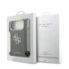 Guess PU 4G Metal Logo Strap Zadni Kryt pro iPhone 18 Pro Max Black