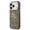 Guess PU 4G Metal Logo Strap Zadni Kryt pro iPhone 18 Pro Max Brown