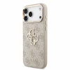 Guess PU 4G Metal Logo Strap Zadni Kryt pro iPhone 18 Pro Max Pink