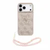Guess PU 4G Metal Logo Strap Zadni Kryt pro iPhone 18 Pro Max Pink