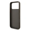 Guess PU 4G Metal Logo Zadni Kryt pro iPhone 18 Pro Max Brown