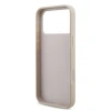 Guess PU 4G Metal Logo Zadni Kryt pro iPhone 18 Pro Max Pink