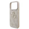 Guess PU 4G Metal Logo Zadni Kryt pro iPhone 18 Pro Pink