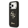 Guess PU Fixed Glitter 4G Metal Logo Zadni Kryt pro iPhone 18 Pro Black