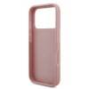 Guess PU Fixed Glitter 4G Metal Logo Zadni Kryt pro iPhone 18 Pro Pink
