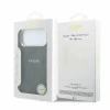 Guess PU Leather 4G Gold Frame Embossed MagSafe Zadni Kryt pro iPhone 18 Pro Max Black