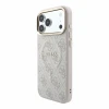 Guess PU Leather 4G Gold Frame Embossed MagSafe Zadni Kryt pro iPhone 18 Pro Max Pink