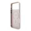 Guess PU Leather 4G Gold Frame Embossed MagSafe Zadni Kryt pro iPhone 18 Pro Pink